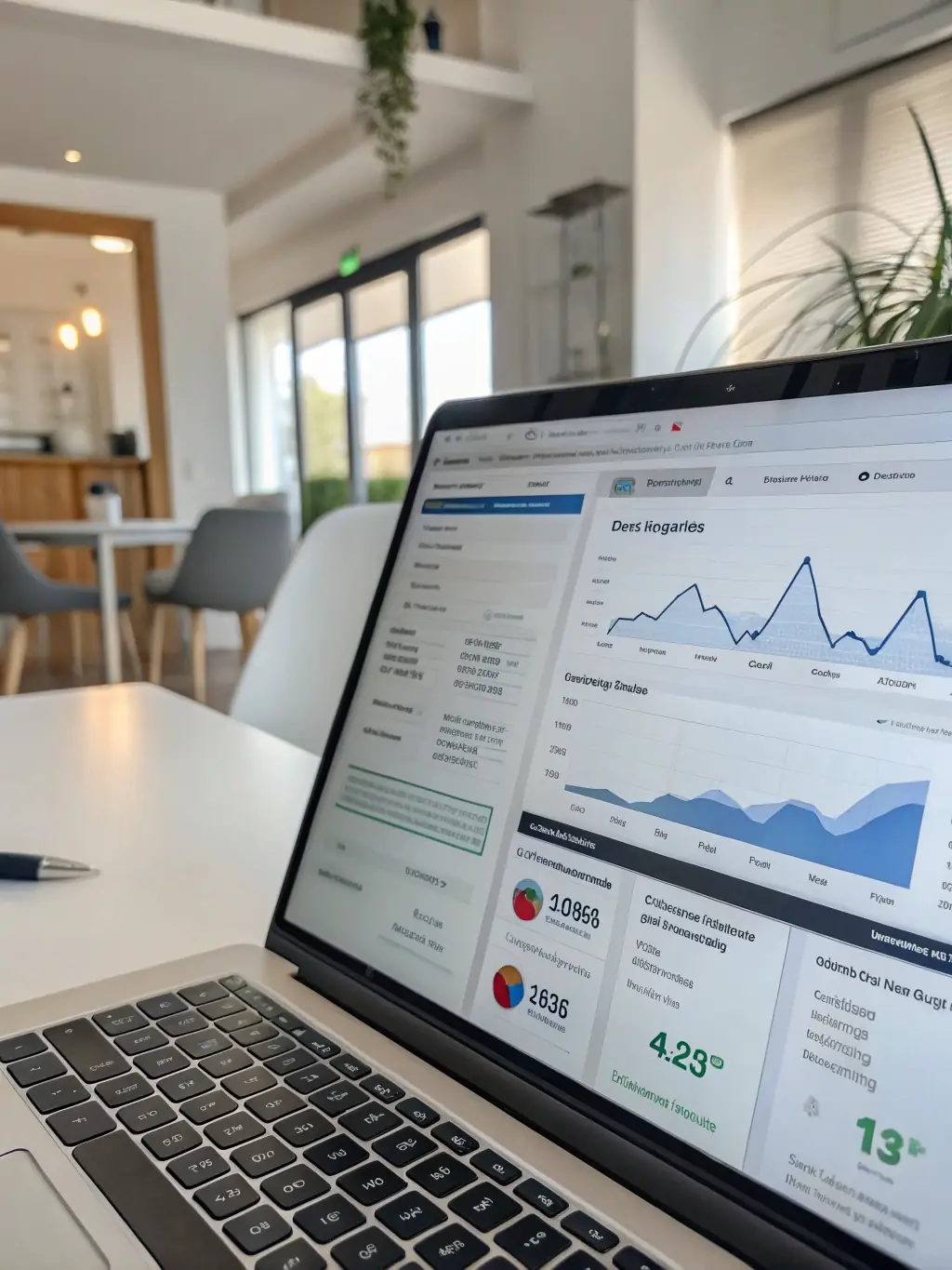 A dashboard displaying real-time ad campaign performance metrics, including impressions, clicks, conversions, and cost per acquisition. The image should convey the agency's focus on data-driven decision-making and measurable results.